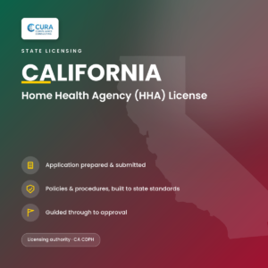 California Home Health Agency (HHA) license — Fixed-Price Application Support