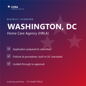 Washington, DC Home Care Agency License — Fixed-Price Application Support