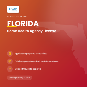 Florida Home Health Agency license — Fixed-Price Application Support