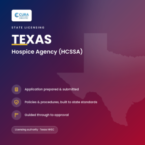 Texas Hospice Services license — Fixed-Price Application Support