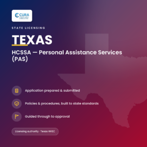 Texas Personal Assistance Services (PAS) license — Fixed-Price Application Support