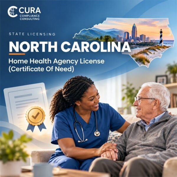 North Carolina home health agency license and certificate of need support: nurse with an older patient
